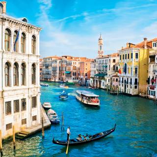 Venice Italy Gondolas wallpaper
