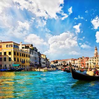 Venice Italy Gondolas wallpaper