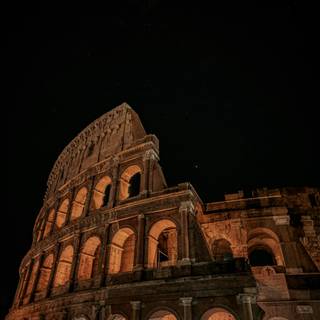 Rome Italy Colosseum at night wallpaper