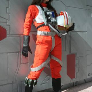 Female X-Wing fighter pilot wallpaper