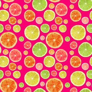 Citrus colors orange, lemon, lime wallpaper