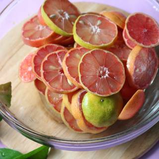 Citrus colors orange, lemon, lime wallpaper