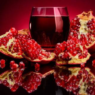 Pomegranate juice wallpaper