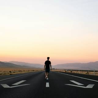 Alone street wallpaper