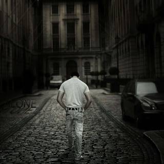 Alone street wallpaper