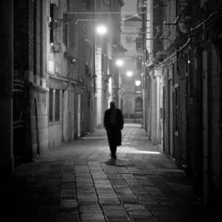 Alone street wallpaper