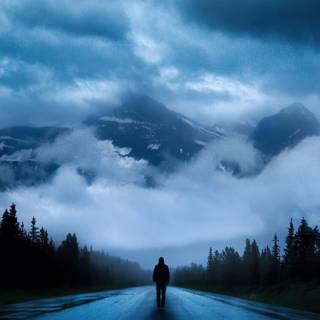 Alone street wallpaper