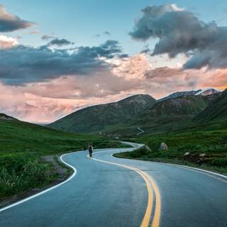 Alone street wallpaper