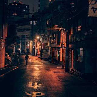 Alone street wallpaper