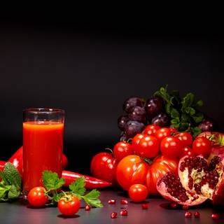 Pomegranate juice wallpaper