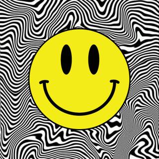 Trippy Smiley face wallpaper