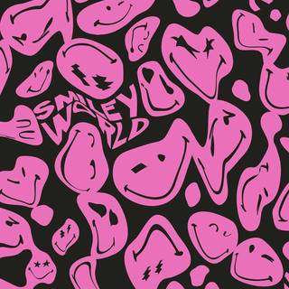 Trippy Smiley face wallpaper