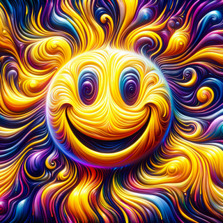 Trippy Smiley face wallpaper