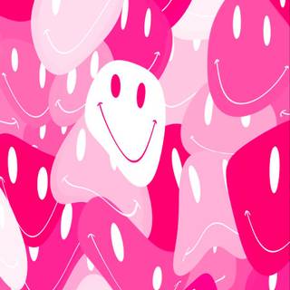 Trippy Smiley face wallpaper