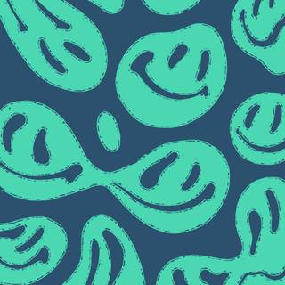 Trippy Smiley face wallpaper
