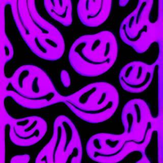 Trippy Smiley face wallpaper