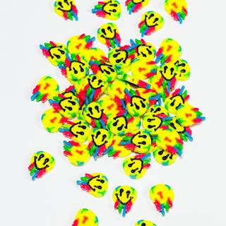 Trippy Smiley face wallpaper