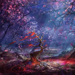 Sakura tree wallpaper