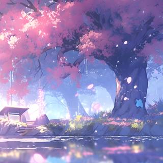 Sakura tree wallpaper