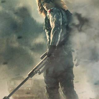 Winter Soldier logo iPhone wallpaper