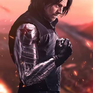 Winter Soldier logo iPhone wallpaper