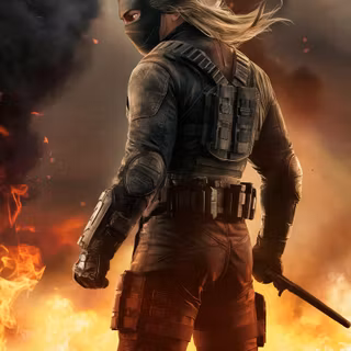 Winter Soldier logo iPhone wallpaper