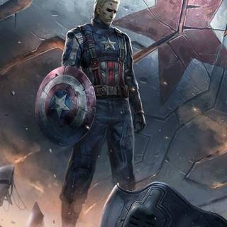 Winter Soldier logo iPhone wallpaper