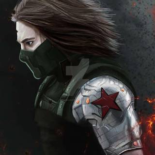 Winter Soldier logo iPhone wallpaper