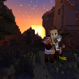 Minecraft cozy wallpaper
