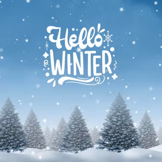 Hello winter laptop wallpaper