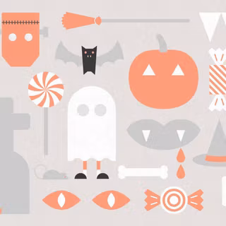 Cozy Halloween laptop wallpaper