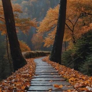 Autumn travel wallpaper