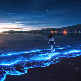 Sea anime 8k wallpaper