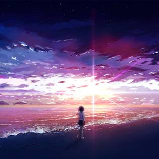 Sea anime 8k wallpaper