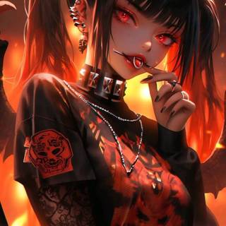 Gothic anime women wallpaper