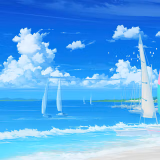 Sea anime 8k wallpaper