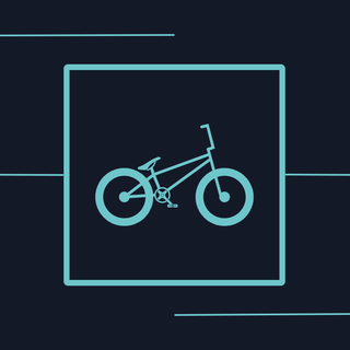 One-line bicycle wallpaper