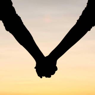 Couple holding hands wallpaper