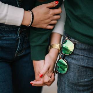 Couple holding hands wallpaper