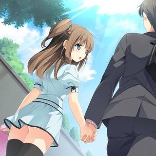 Couple holding hands wallpaper