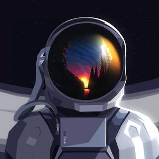 Spaceman PC wallpaper