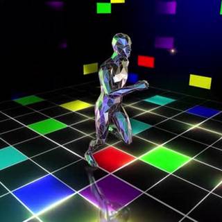 Abstract running man wallpaper