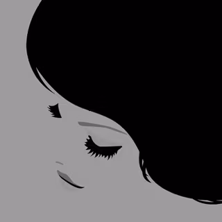 Female simple line wallpaper