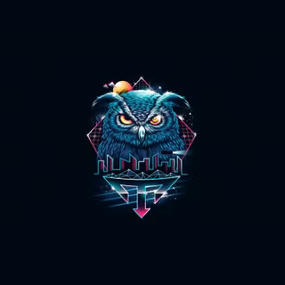Abstract owl wallpaper