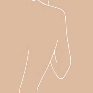 Female simple line wallpaper