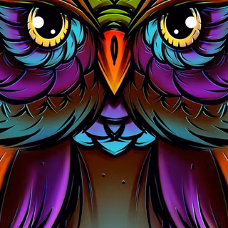 Abstract owl wallpaper