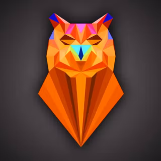 Abstract owl wallpaper