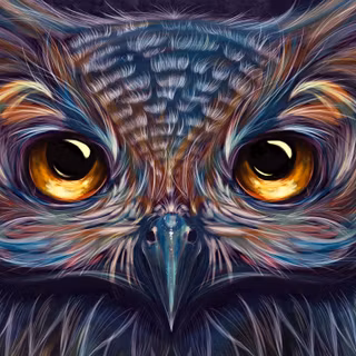 Abstract owl wallpaper