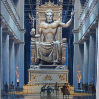 Statue of Zeus at Olympia wallpaper
