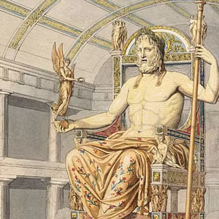 Statue of Zeus at Olympia wallpaper